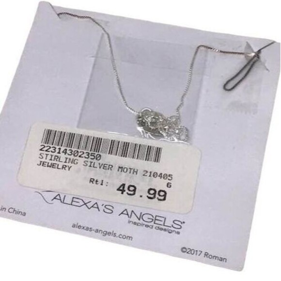 Mother Five Hearts Children Grandchildren Necklace Sterling Silver Alexa Angels - Picture 5 of 6